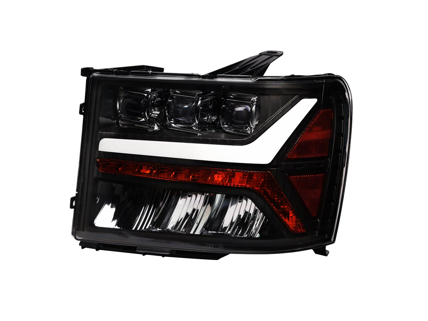 Tri Pro LED projector Headlights <BR> 07-14 Chevy Silverado 1500 2500 3500