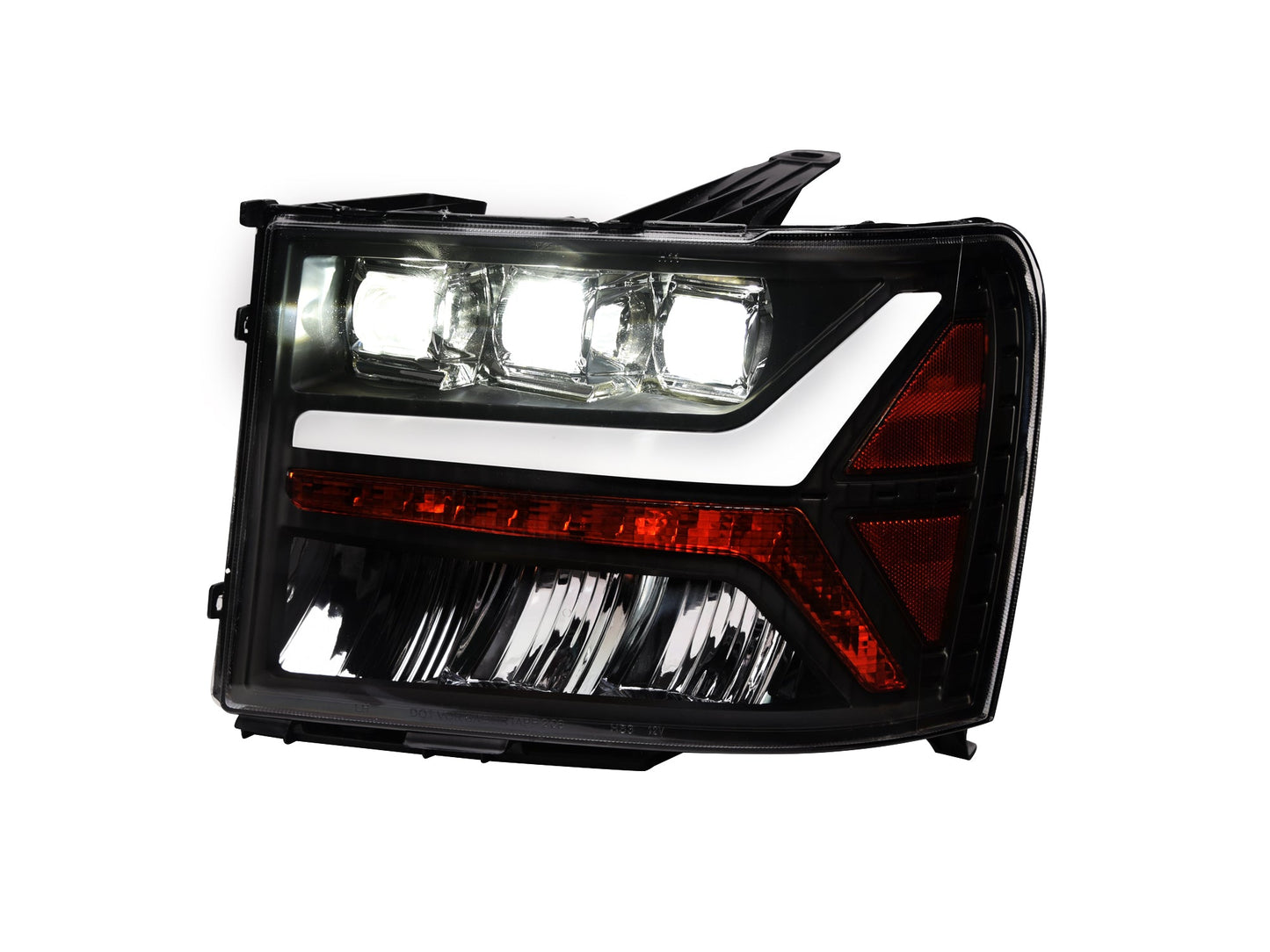 Tri Pro LED projector Headlights <BR> 07-14 Chevy Silverado 1500 2500 3500