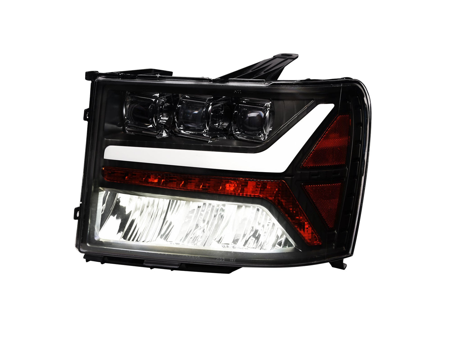 Tri Pro LED projector Headlights <BR> 07-14 Chevy Silverado 1500 2500 3500