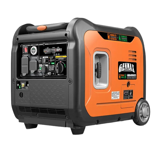 GENMAX GM6000iED 30 Amp 5250W/6000W Remote Start Dual Fuel Inverter Generator with CO Detect New