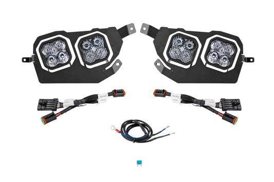 SS3 LED Headlight Kit Sport White ABL<br>14-23 Polaris RZR XP