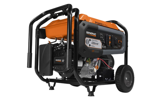 Generac 7676 GP8000E 8000W/10000W Electric Start 50ST CARB PowerRush Gas Generator New