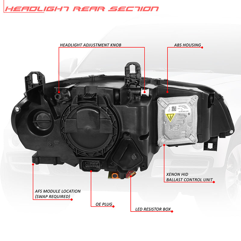 Start-Up LED DRL Sequential Projector Headlights <br>07-10 BMW X5