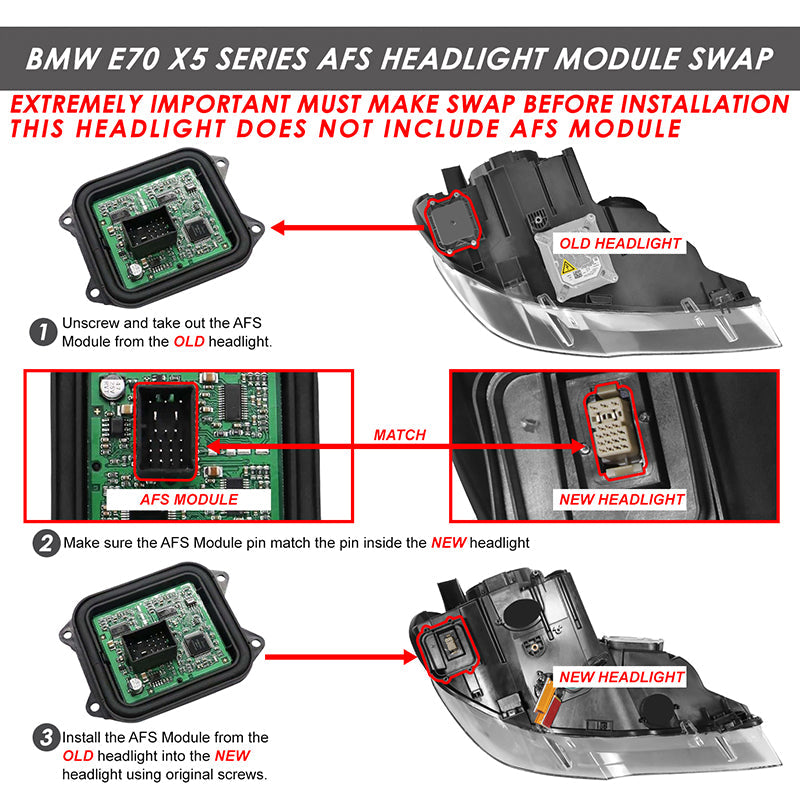 Start-Up LED DRL Sequential Projector Headlights <br>07-10 BMW X5