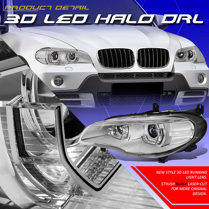 Start-Up LED DRL Sequential Projector Headlights <br>07-10 BMW X5