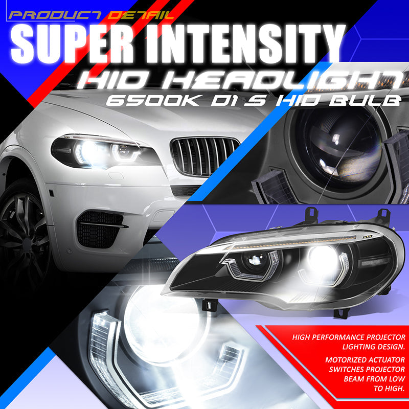 Start-Up LED DRL Sequential Projector Headlights <br>11-13 BMW X5