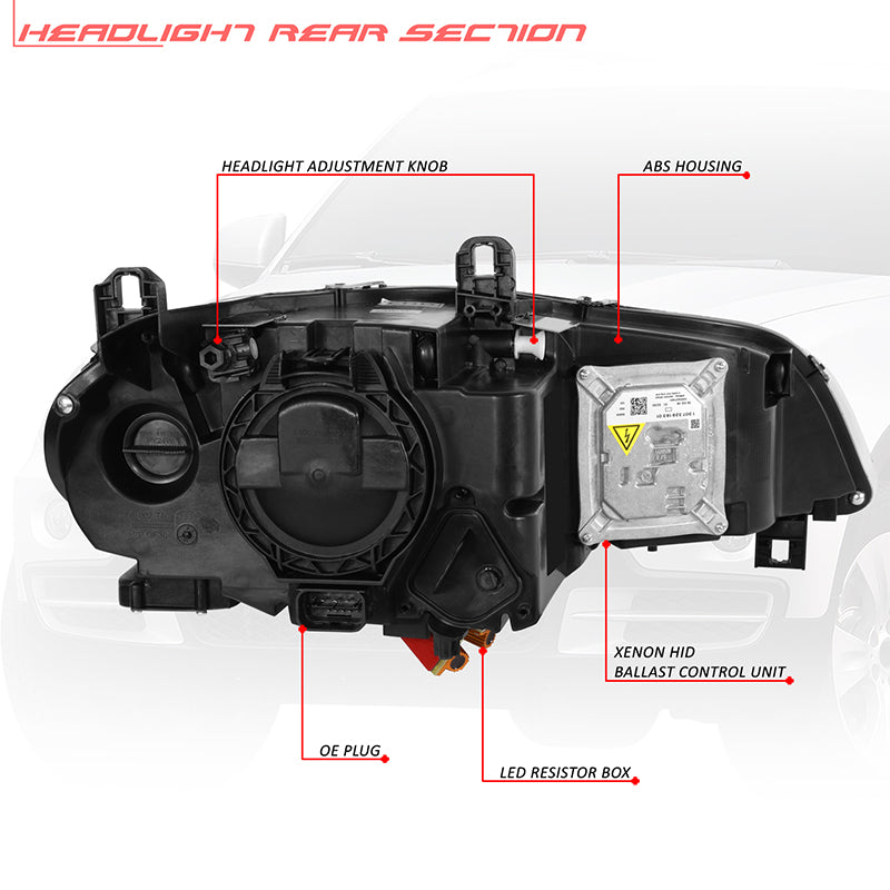 Start-Up LED DRL Sequential Projector Headlights  <br> 07-10 BMW X5