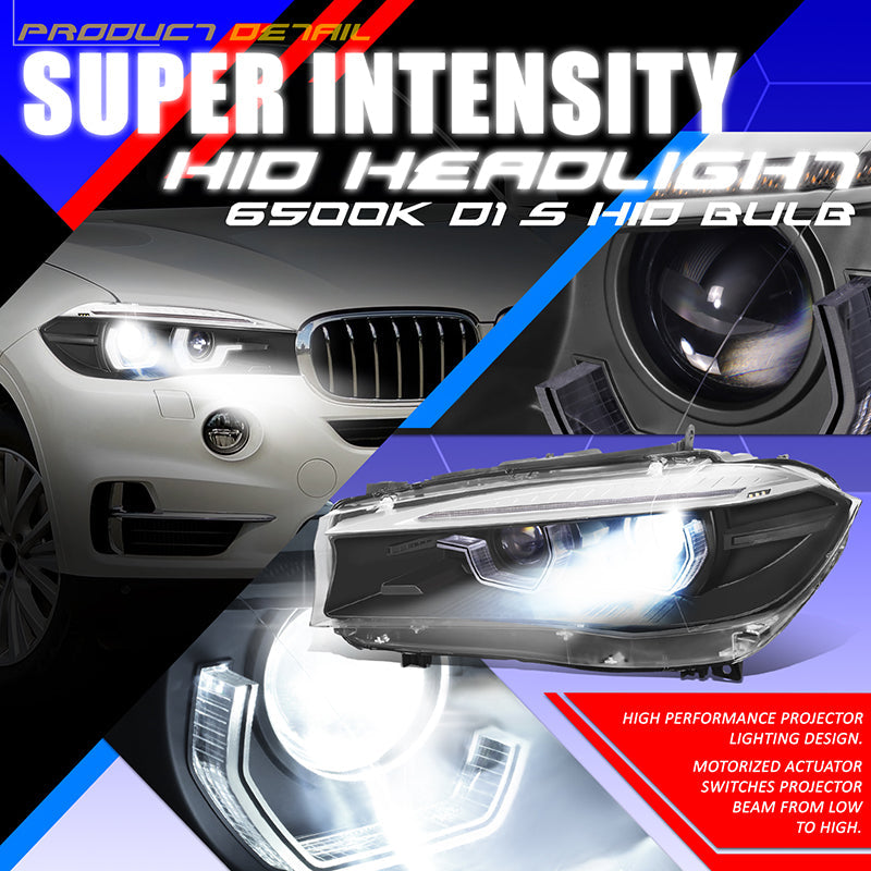 Start-Up LED DRL Sequential Projector Headlights <br> 14-18 BMW X5