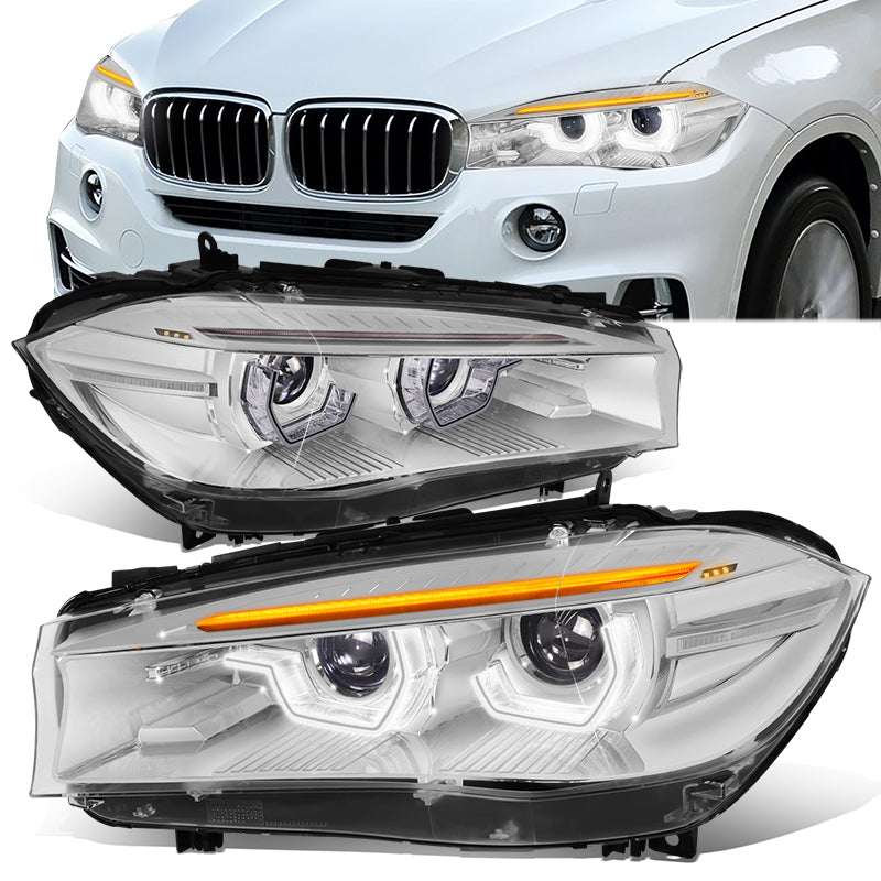 Start-Up LED DRL Sequential Projector Headlights <br> 14-18 BMW X5