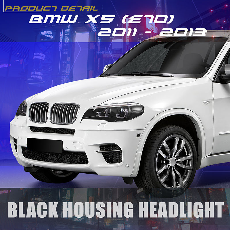 Start-Up LED DRL Sequential Projector Headlights <br>11-13 BMW X5