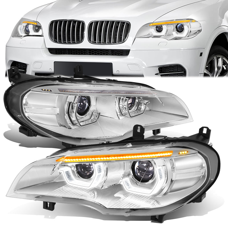 Start-Up LED DRL Sequential Projector Headlights <br>11-13 BMW X5