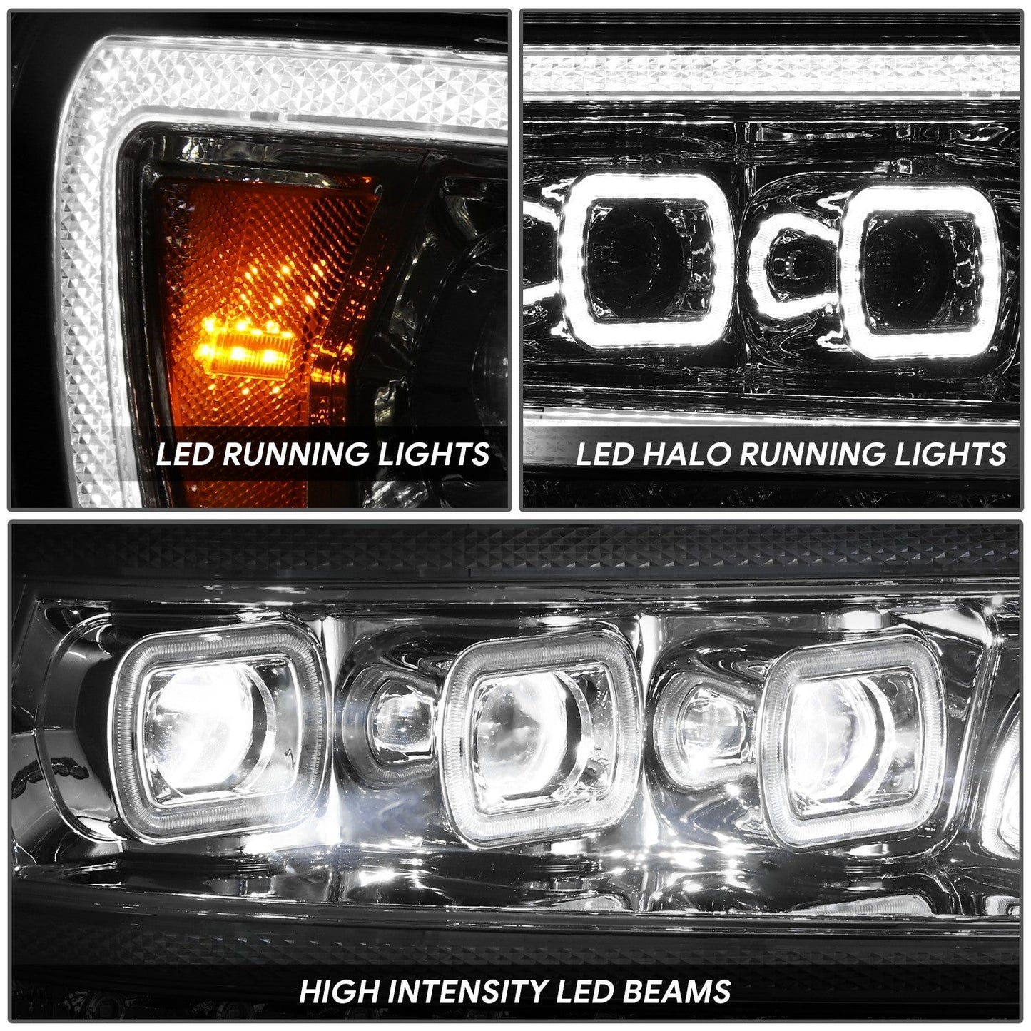 Sequential Full LED DRL Projector Headlights <br>19-24 Ram 1500