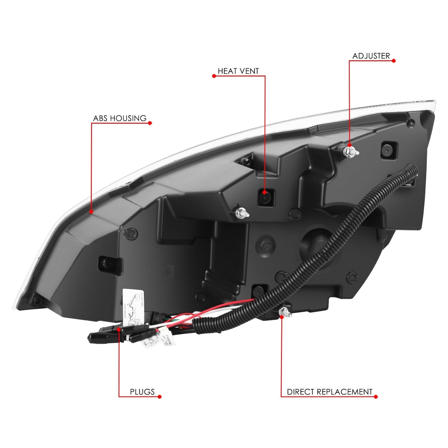 Switchback Full LED DRL Headlights <br>18-24 Freightliner Cascadia