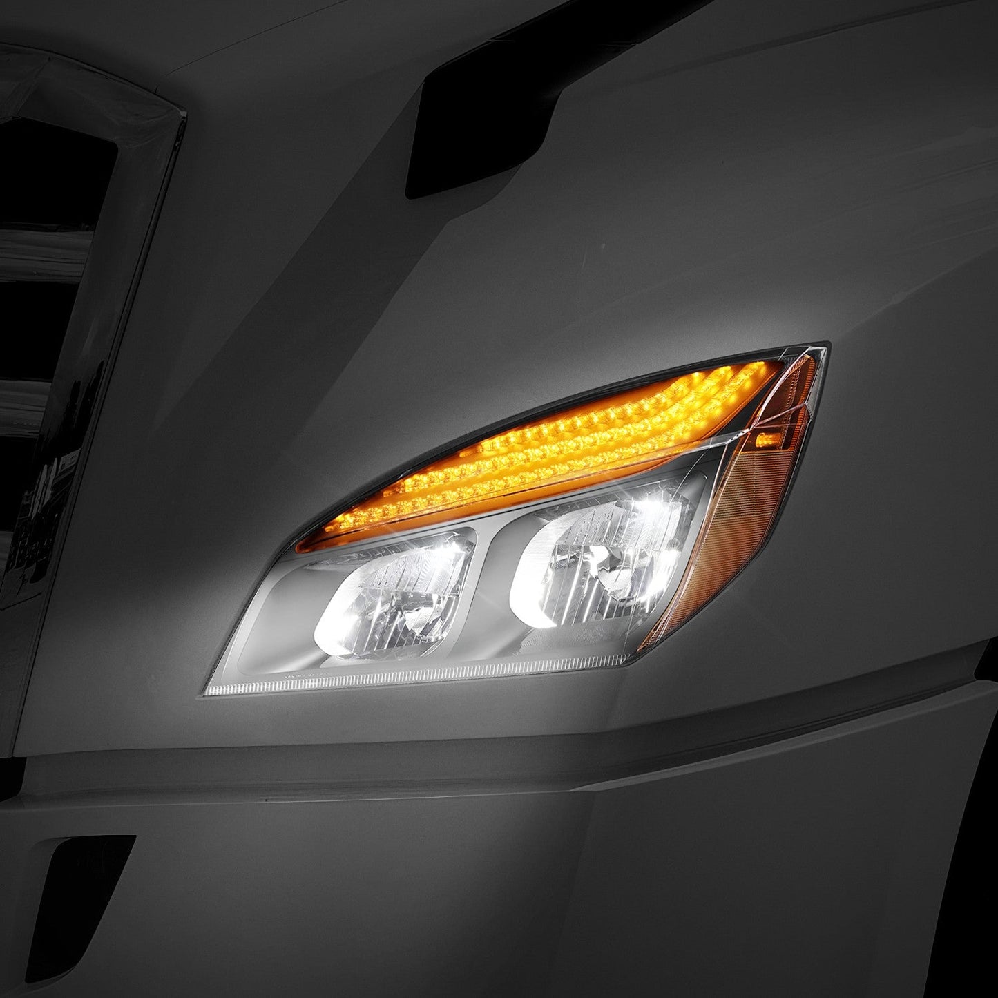 Switchback Full LED DRL Headlights <br>18-24 Freightliner Cascadia