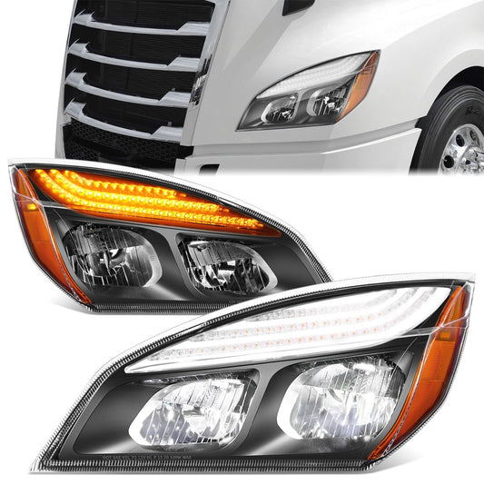 Switchback Full LED DRL Headlights <br>18-24 Freightliner Cascadia