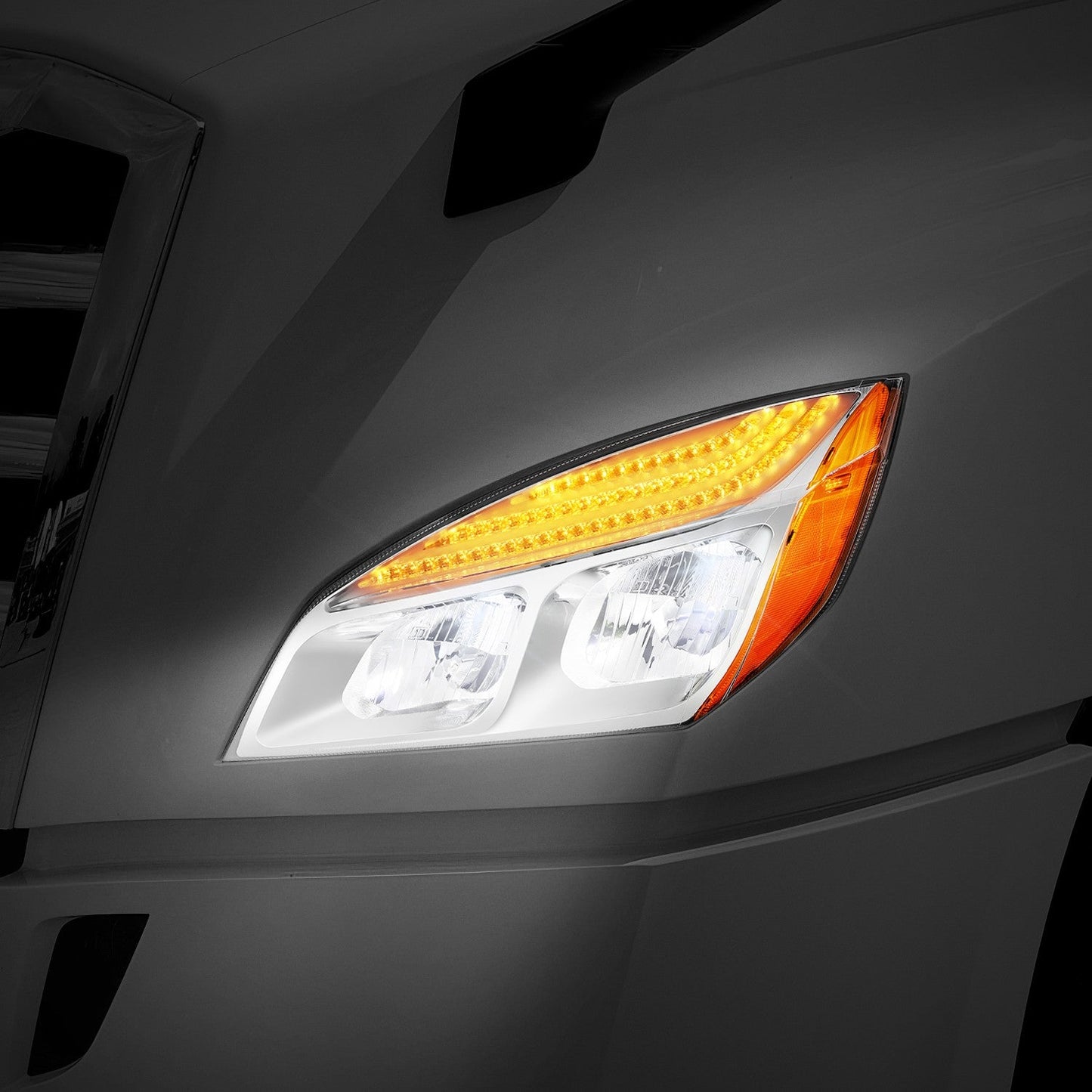 Switchback Full LED DRL Headlights <br>18-24 Freightliner Cascadia