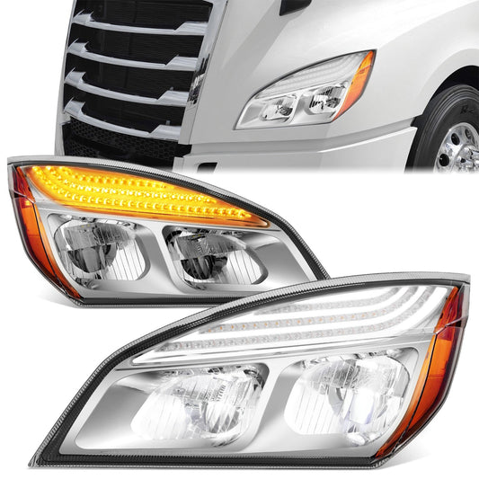 Switchback Full LED DRL Headlights <br>18-24 Freightliner Cascadia