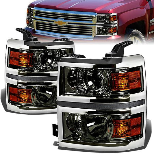 Projector Headlights<br>14-15 Chevy Silverado 1500