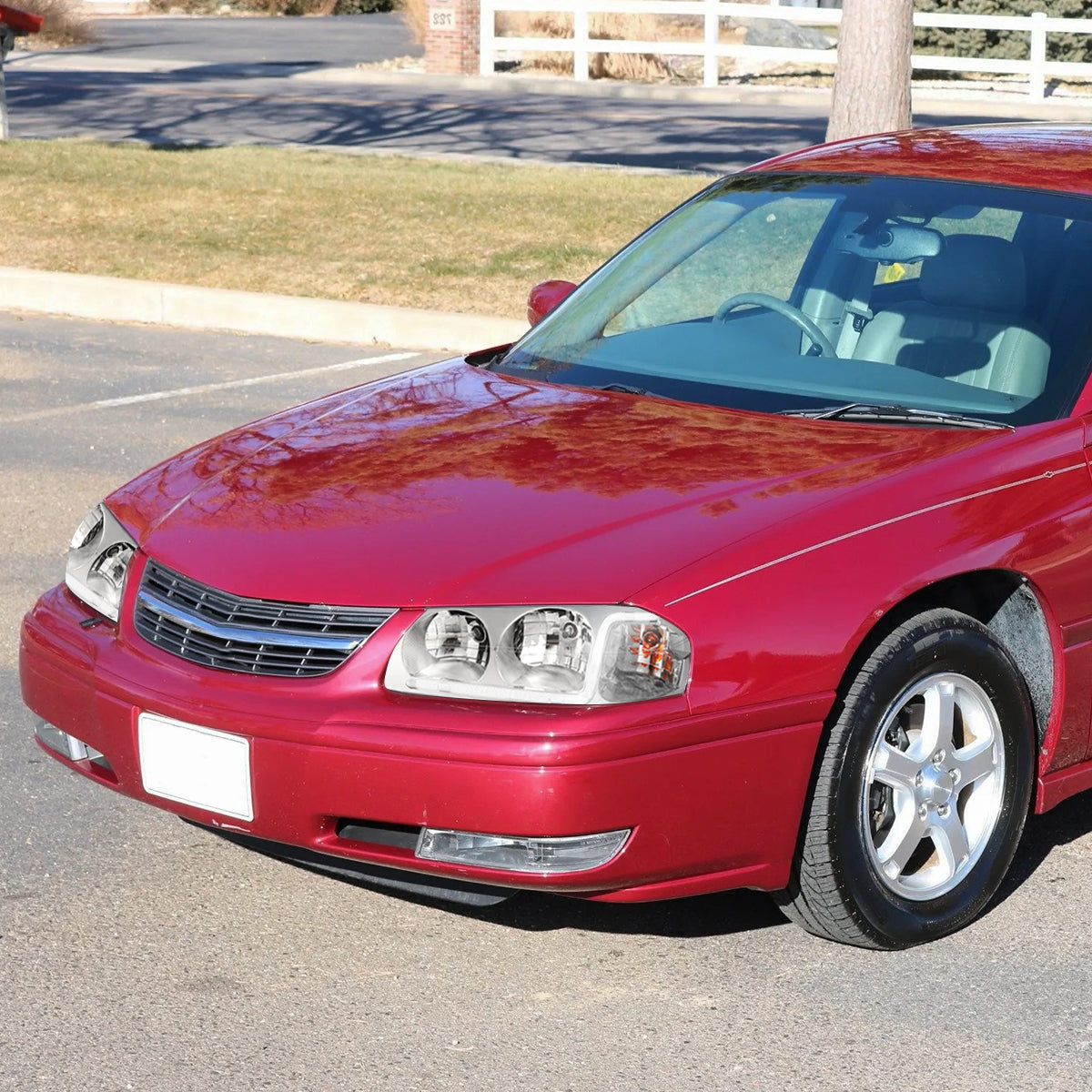 Chrome Housing LED DRL Headlights <br> 00-05 Chevy Impala