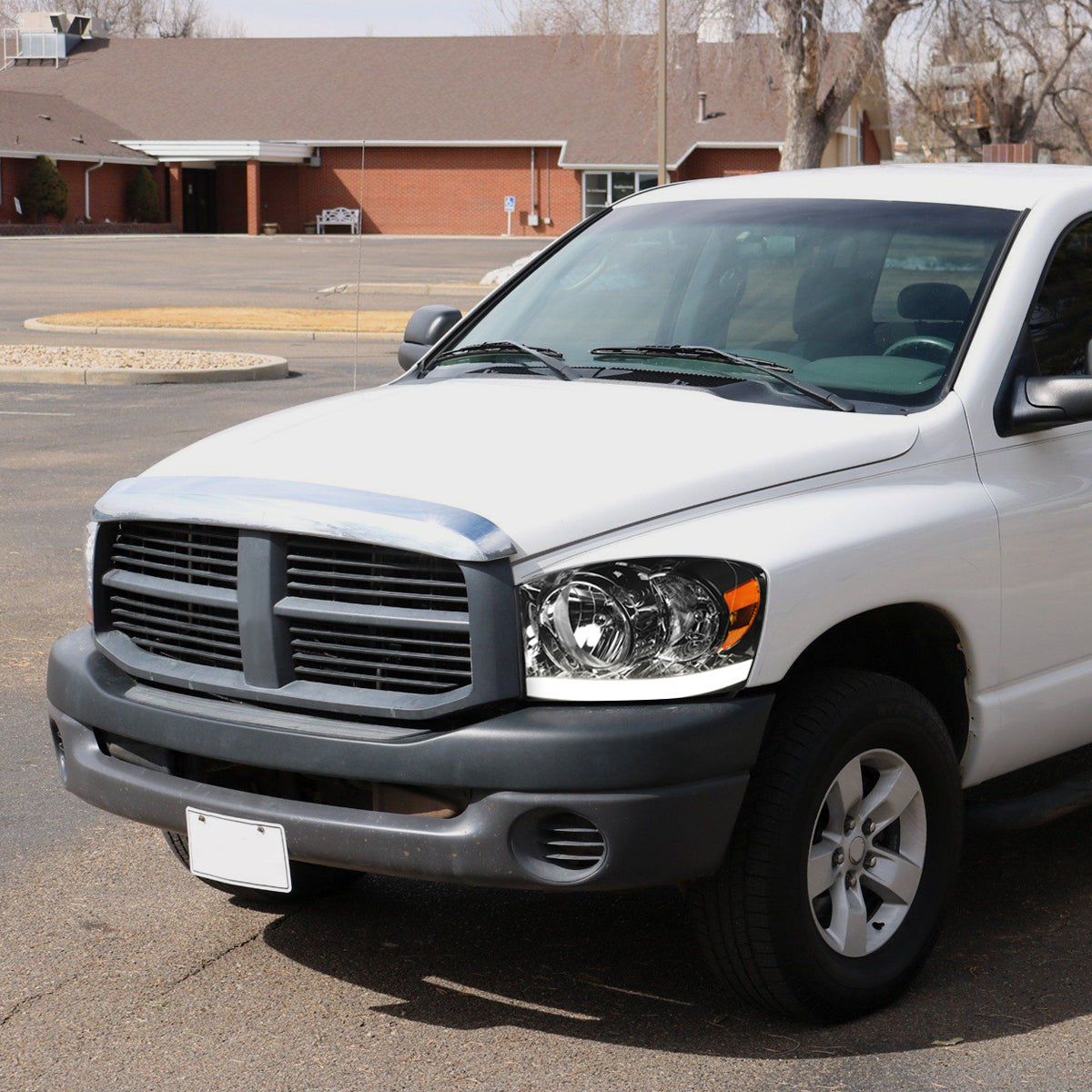 Chrome Housing LED DRL Headlights <br> 06-09 Dodge Ram 1500 2500 3500