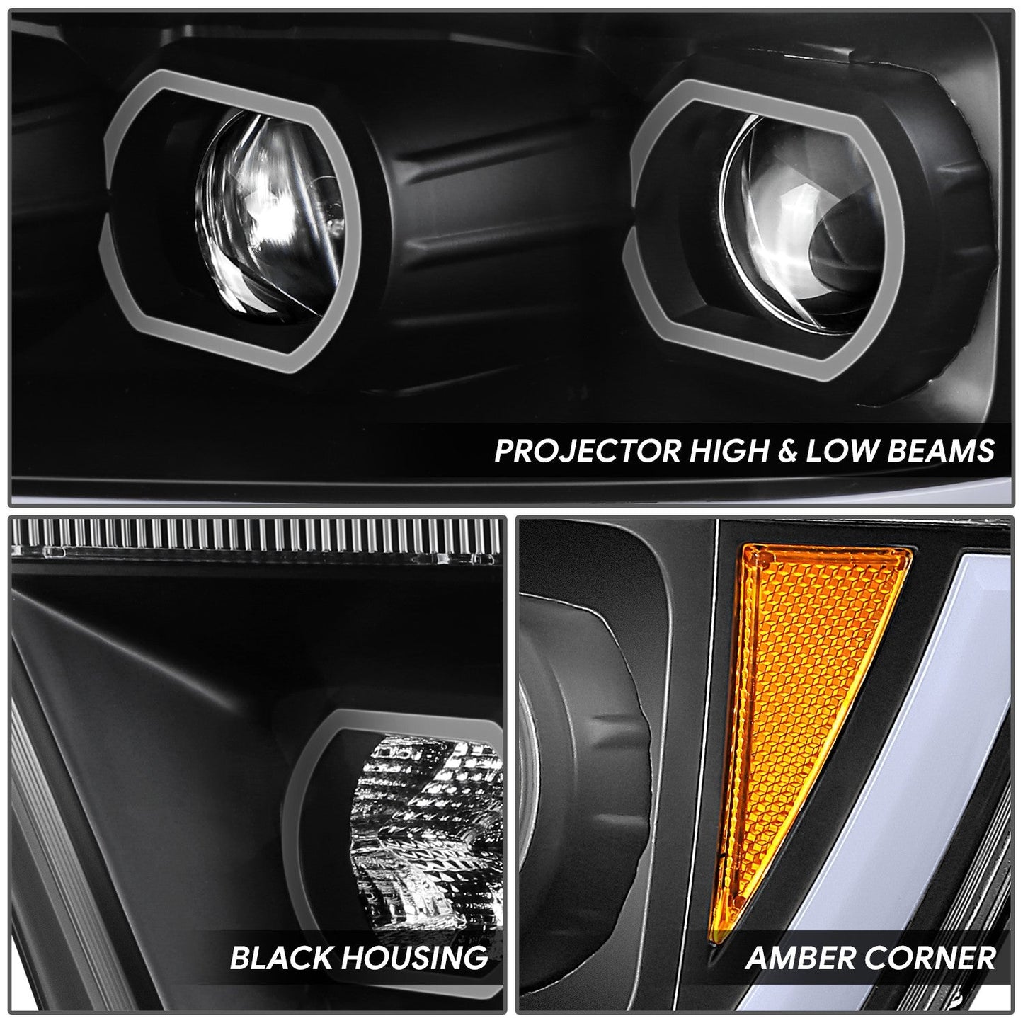 Start-Up LED DRL Projector Headlights <BR> 19-24 Ram 1500