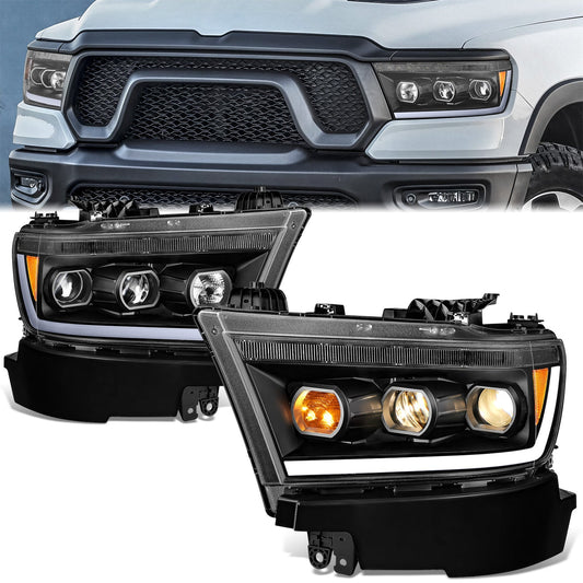 Start-Up LED DRL Projector Headlights <BR> 19-24 Ram 1500