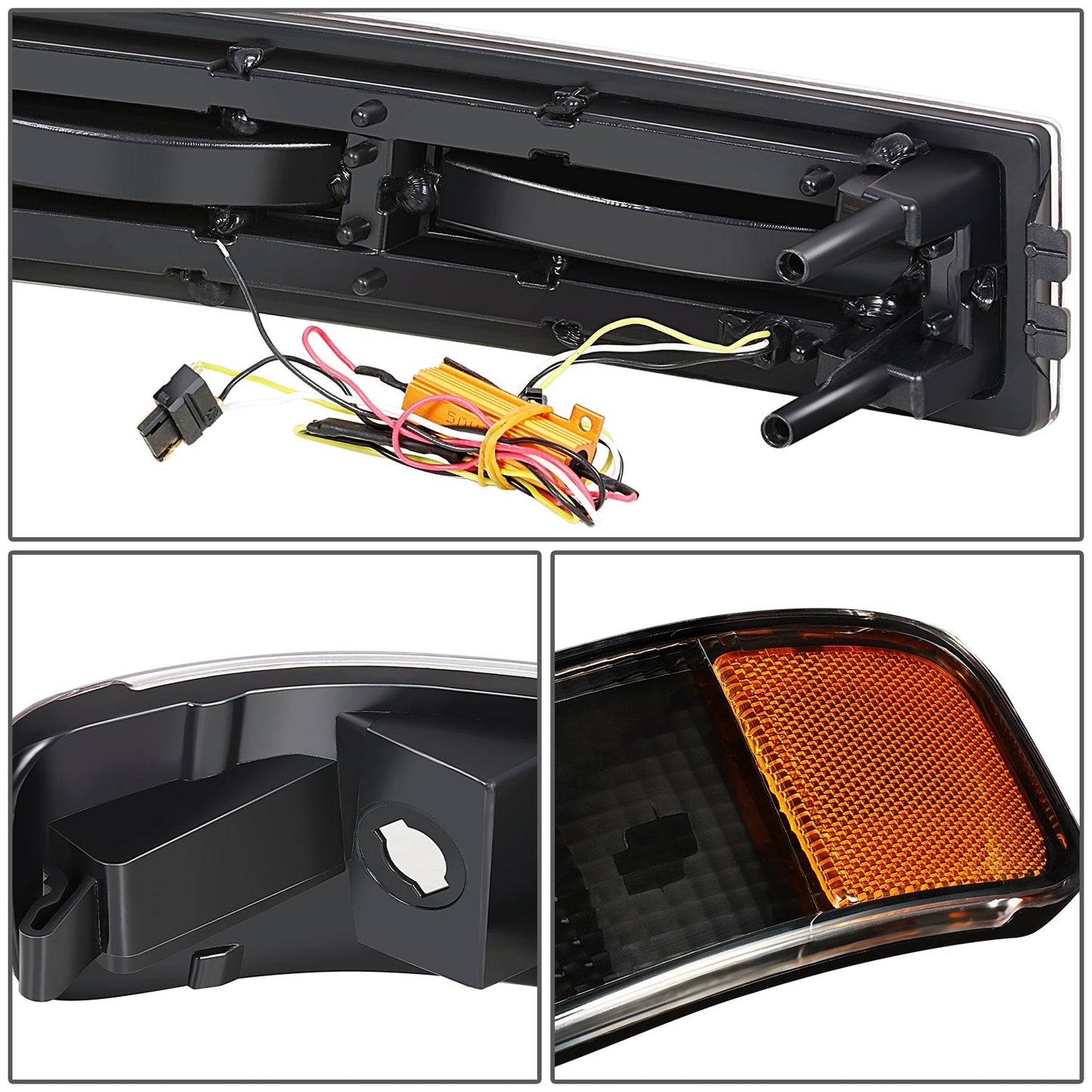 U-Style Bar Switchback LED Headlights <br>03-23 Checy Express, GMC Savana, 1500-4500