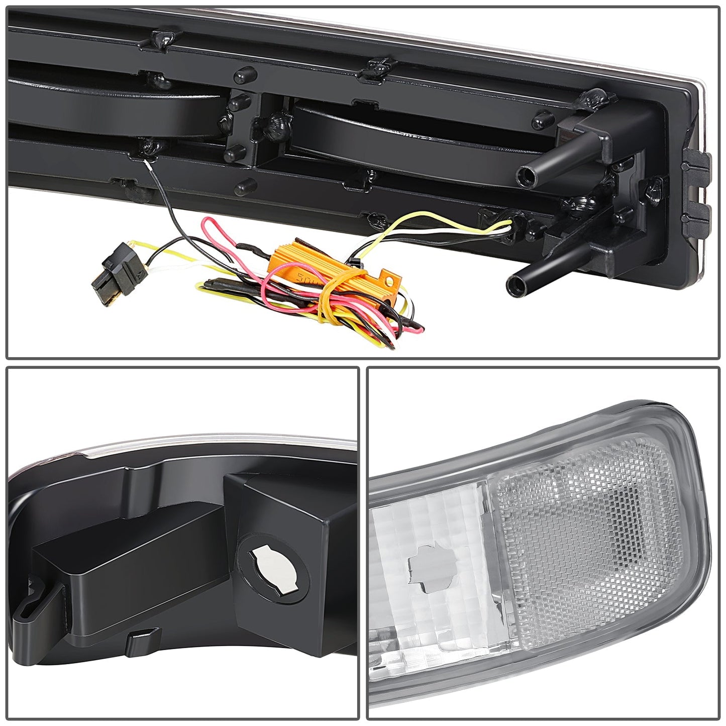 U-Style Bar Switchback LED Headlights <br>03-23 Checy Express, GMC Savana, 1500-4500