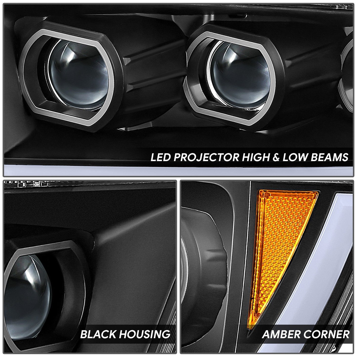 Start-Up DRL/ Sequential LED Projector Headlights <br> 19-24 Ram 1500