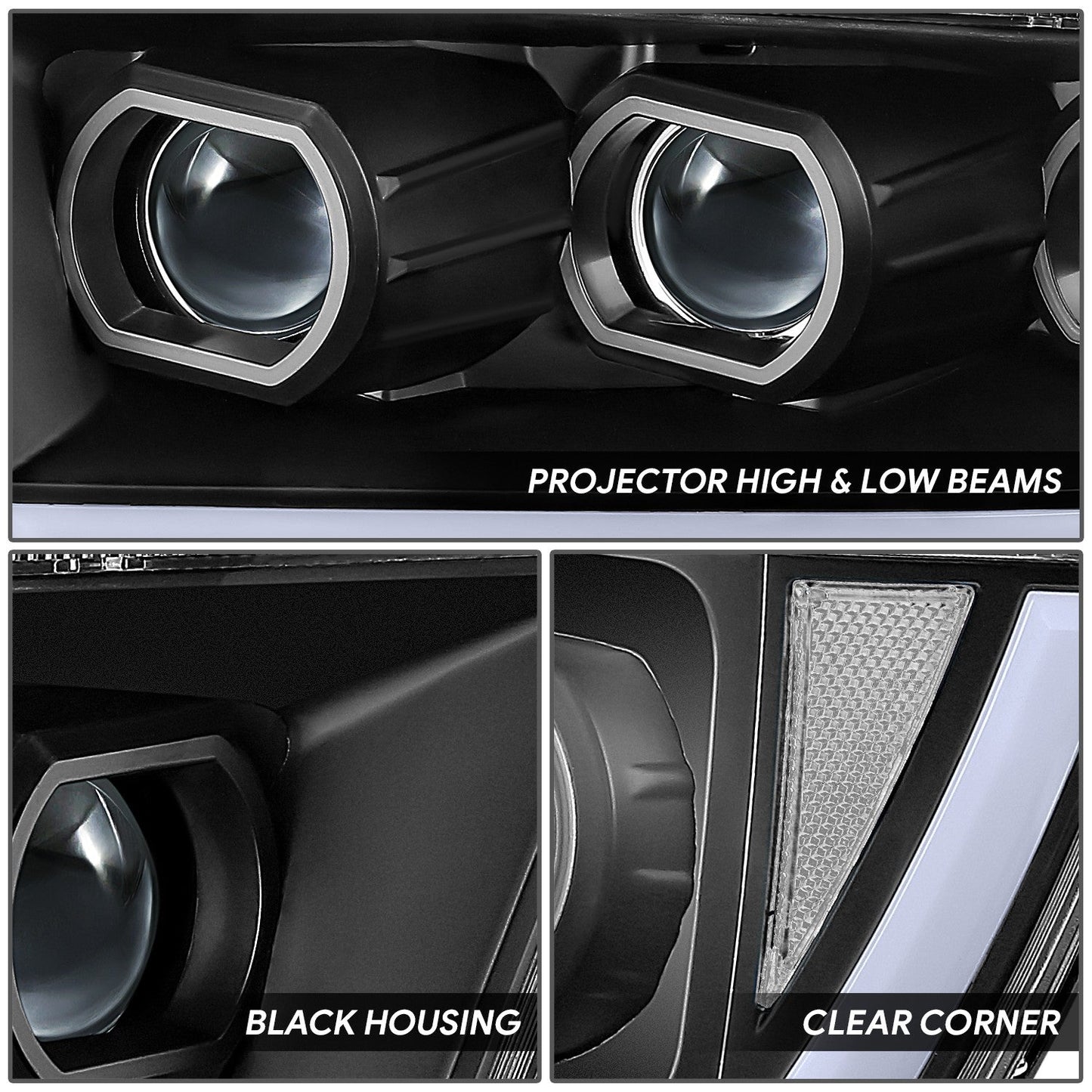 Start-Up DRL/ Sequential LED Projector Headlights <br> 19-24 Ram 1500