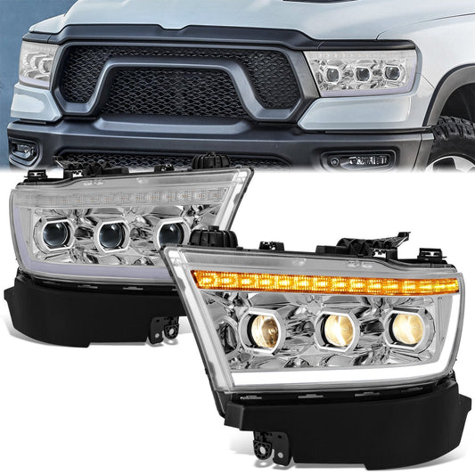 Start-Up DRL/ Sequential LED Projector Headlights <br> 19-24 Ram 1500