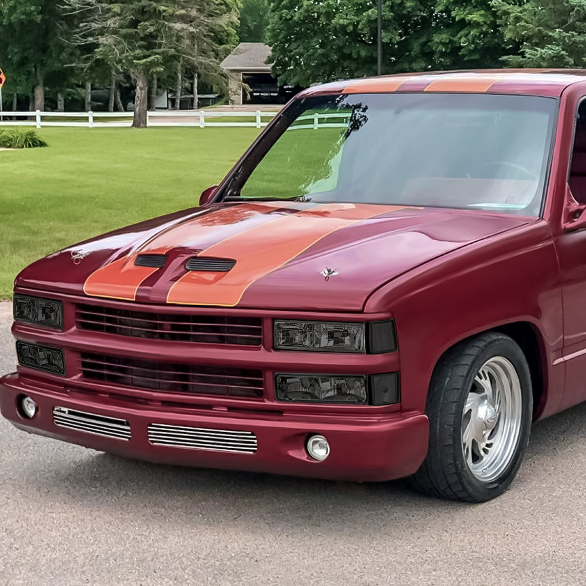 Black Housing OE Style Headlights <br> 88-93 Chevy C/K 1500/2500/3500 Suburban, Blazer