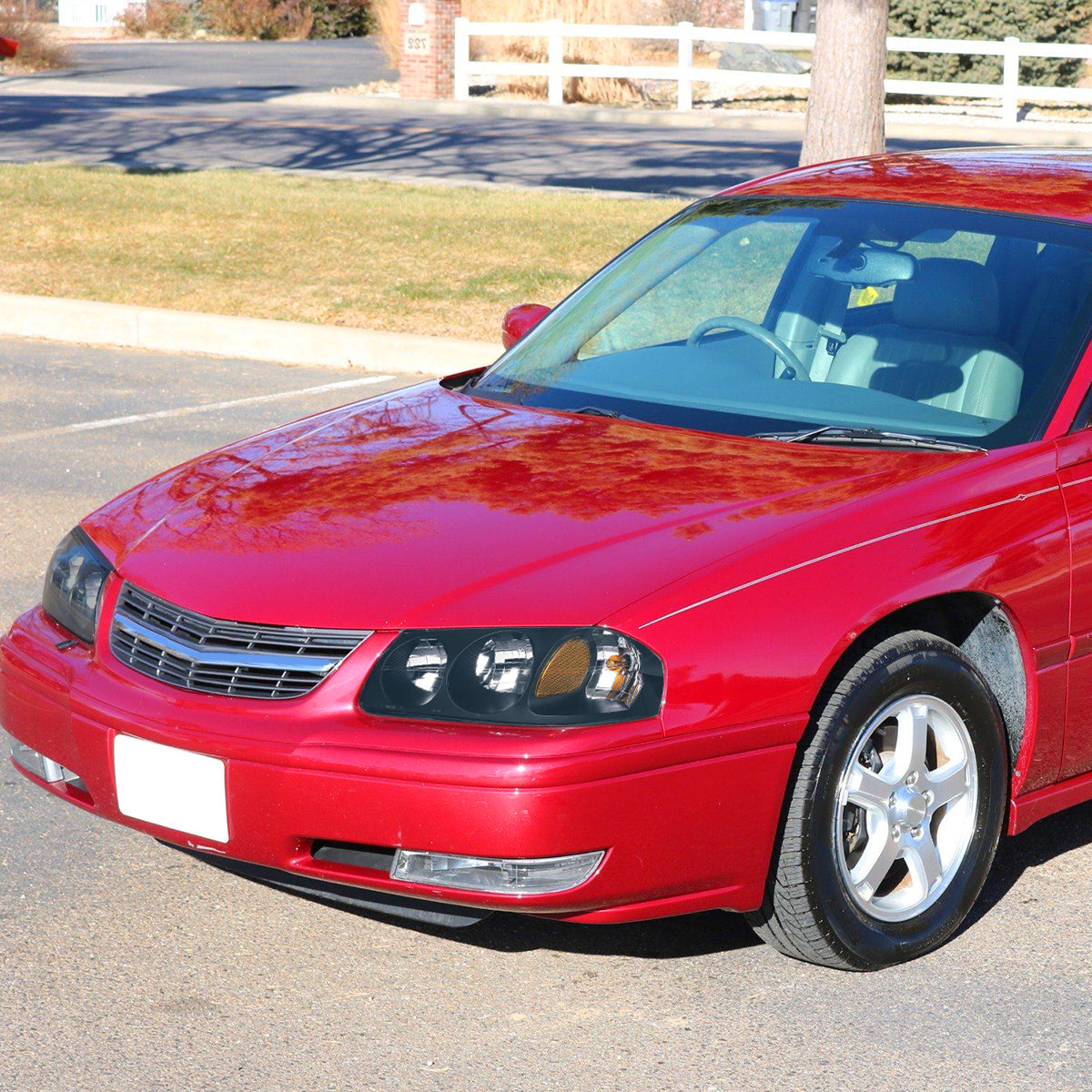 Black Housing OE Style Headlights <br> 00-05 Chevy Impala