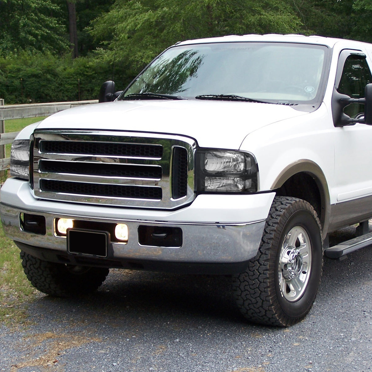 Black Housing OE Style Headlights <br> 05-07 Ford F-250 F-350 F-450 F-550 Super Duty