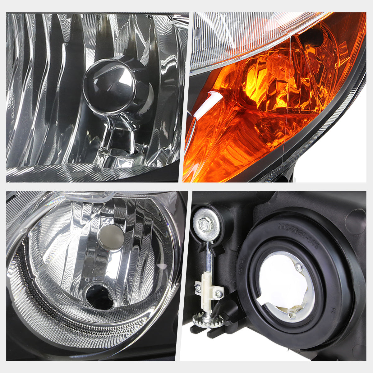 Black Housing OE Style Headlights <br> 06-11 Honda Civic Sedan