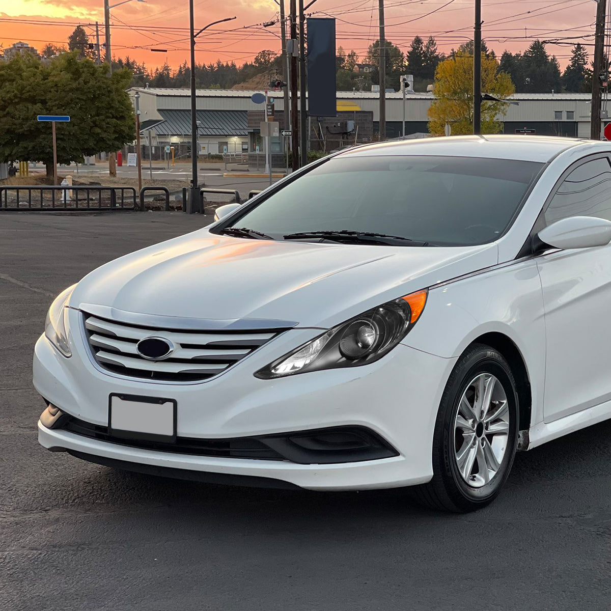 Black Housing OE Style Projector Headlights <br> 11-14 Hyundai Sonata