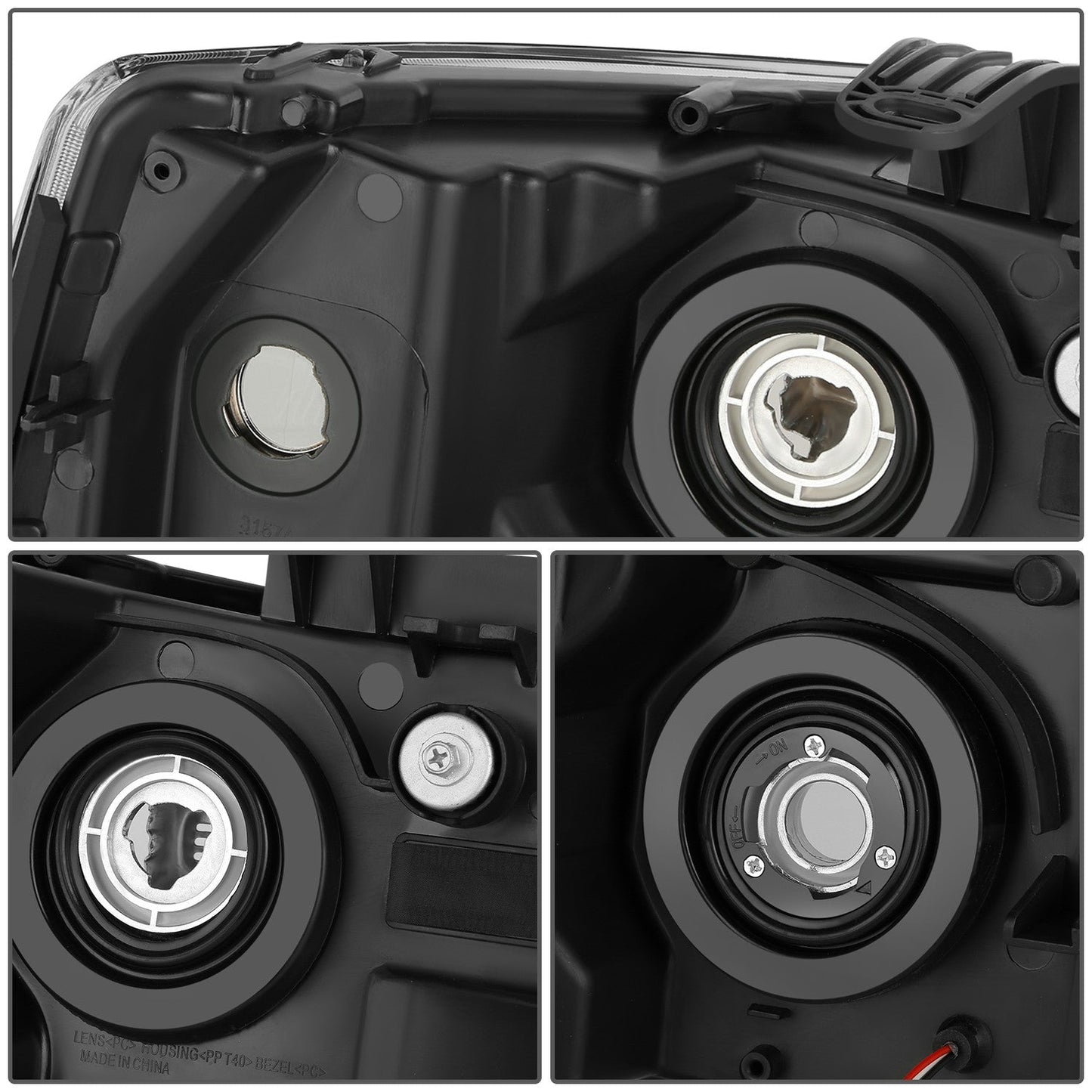 RGB LED DRL Sequential Projector Headlights <br> 07-13 Chevy Silverado 1500, 07-14 2500 3500 HD