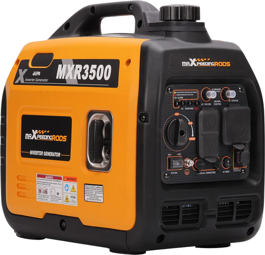 Maxpeedingrods MXR3500-US Inverter Generator 3000W/3500W Low THD Parallel and RV Ready with CO Alert Gas New