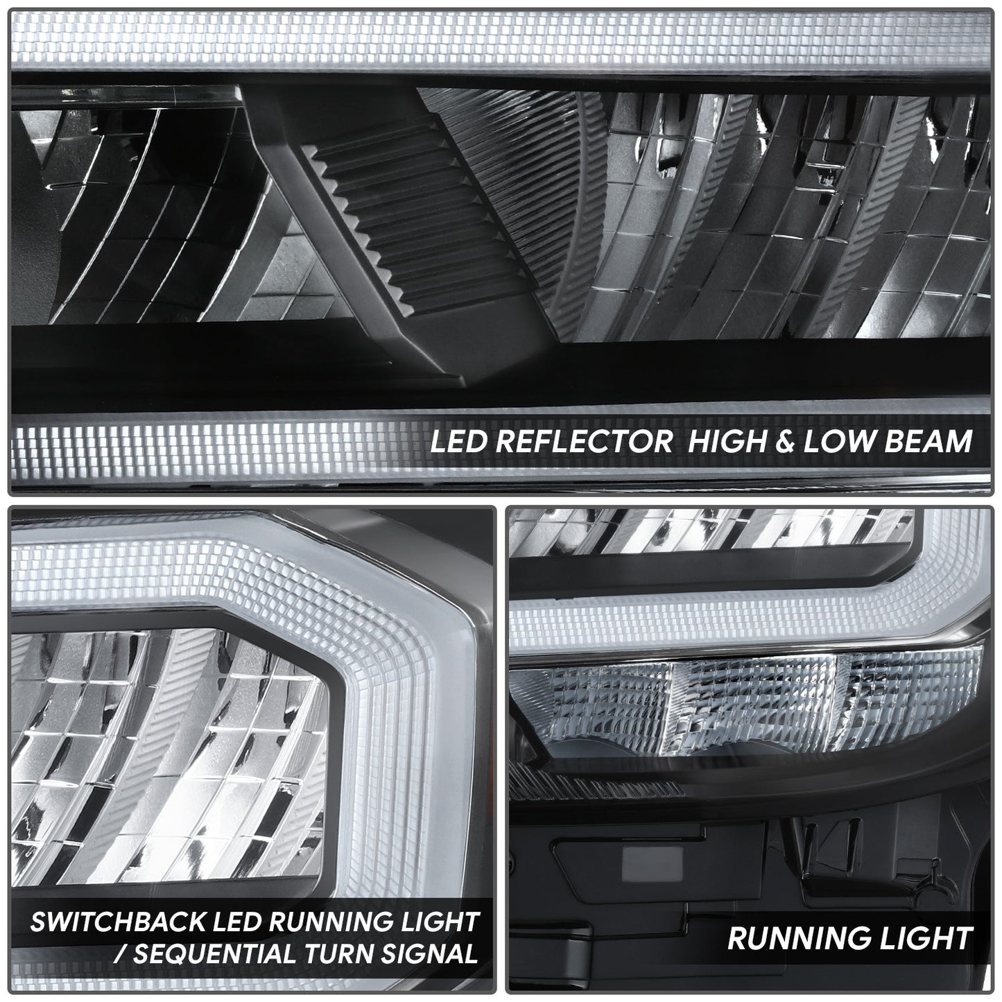 Switchback LED DRL Headlight (Left) <br>20-23 Toyota Tacoma