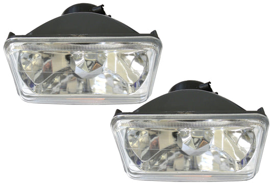 2pcs 4x6 in. Headlight Conversion Lens <br> H4