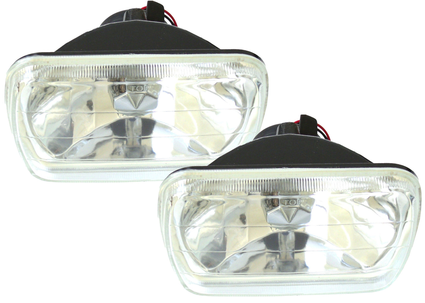 2pcs 7x6 in. Headlight Conversion Lens <br> H4