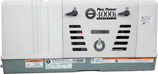 RVMP Flex Power 4000i Dual Fuel Mobile Generator 4.0kW Single Phase 120V 224cc OHV Air Cooled Gas or Propane New