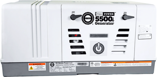 RVMP Flex Power 5500i Dual Fuel Mobile Generator 5.5kW Single Phase 124V 302cc OHV Air Cooled Gas or Propane New