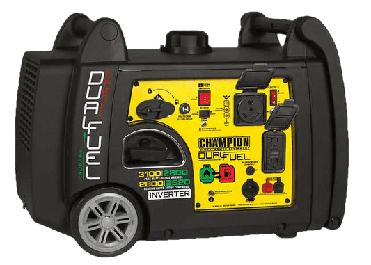 Champion 100204 2800W/3100W Inverter Dual Fuel Electric Start Generator Manufacturer RFB