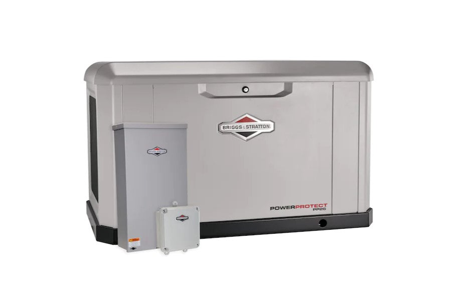 Briggs & Stratton 040678 Power Protect 26kW Standby Generator W/ 200 Amp Automatic Transfer Switch New