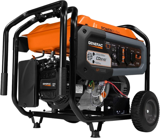 Generac GP7000E Portable Generator 7000W/8125W Electric Start 50 State CARB with 20 Foot Cord New